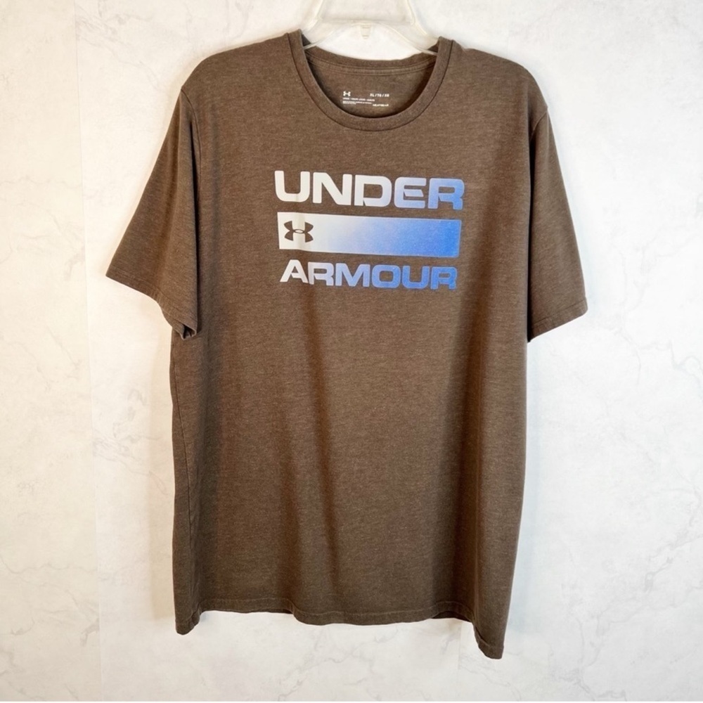 Under Armour Men's Tee with Gradient Blue Logo